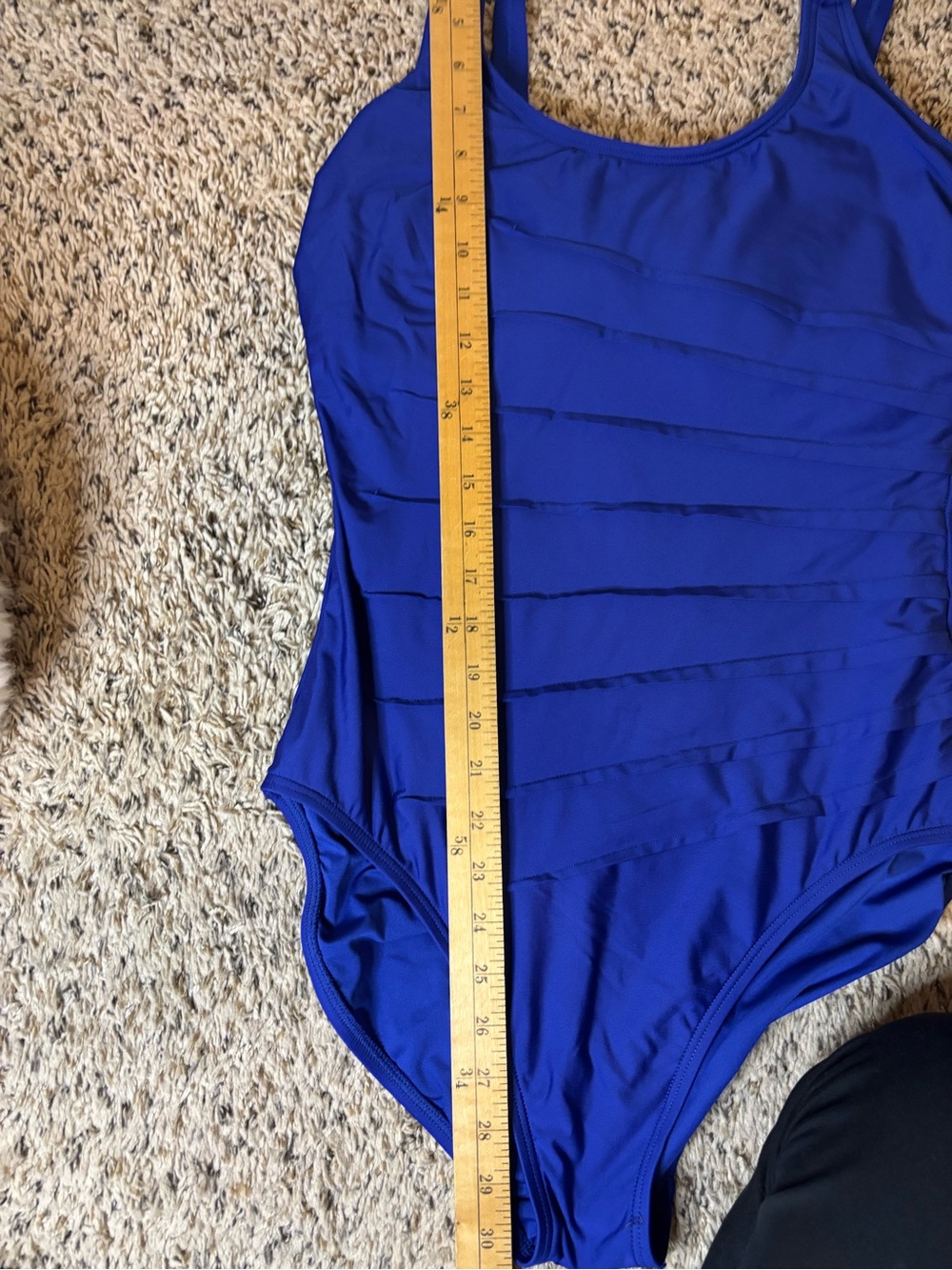 Calvin Klein Women’s 14 Royal Blue One Piece Swimsuit Ruched Tummy Control - Picture 12 of 12